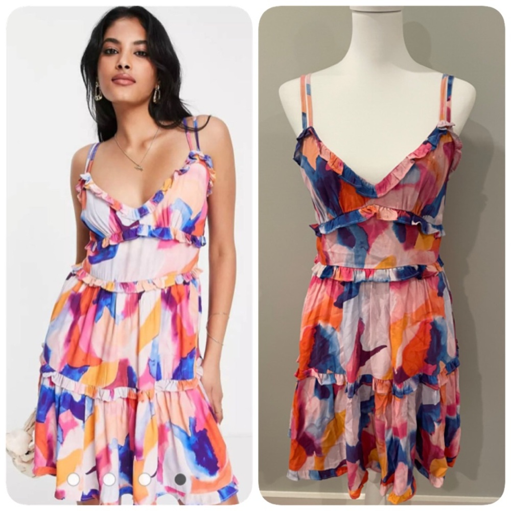 French Connection Tiered Strappy Mini Dress
